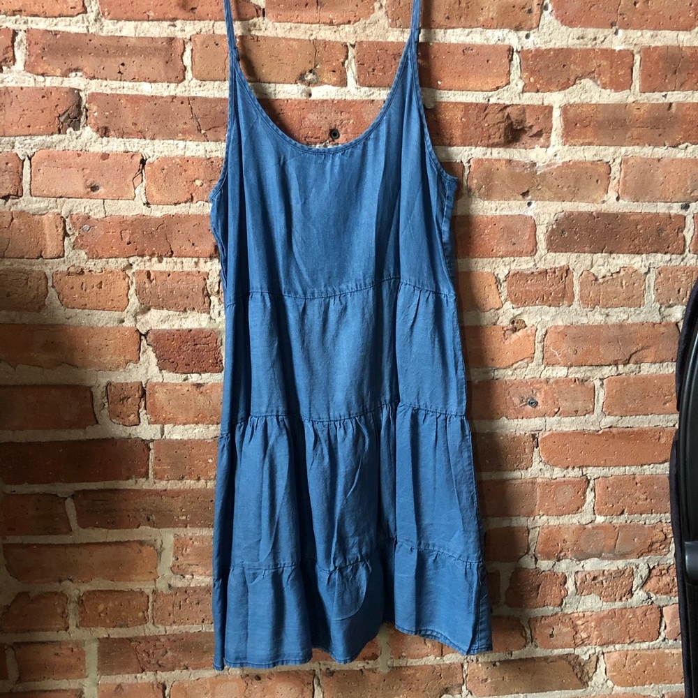 Simple jean summer smock dress